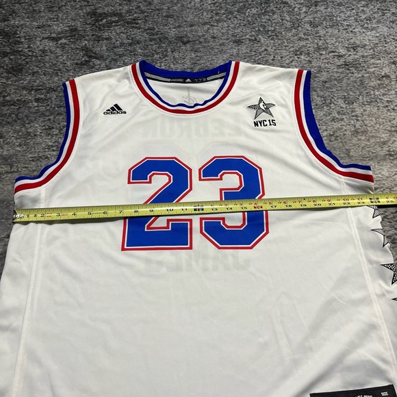Lebron James NBA All-Star Game 2015 East Adidas Basketball Jersey Mens Large - Picture 9 of 12